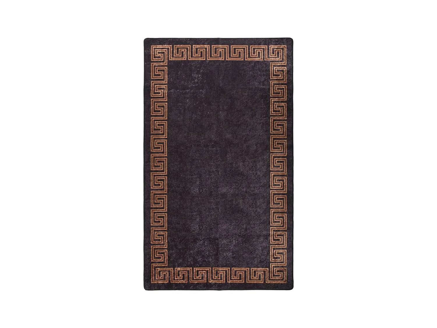 Tapis lavable antidérapant 190x300 Noir et doré