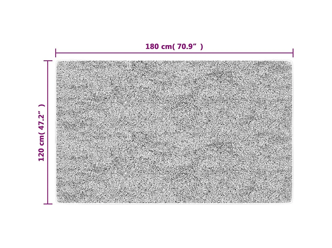 Tapis lavable noir et doré 120x180 antidérapant