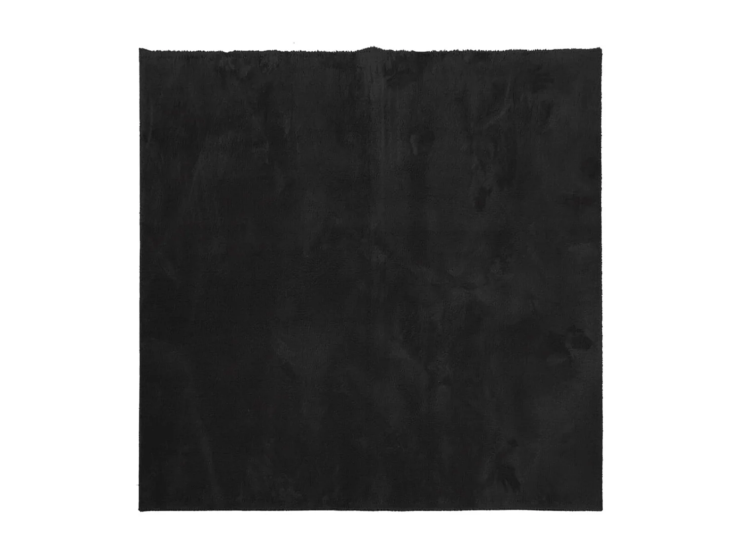 Tapis HUARTE à poils courts doux et lavable noir 200x200