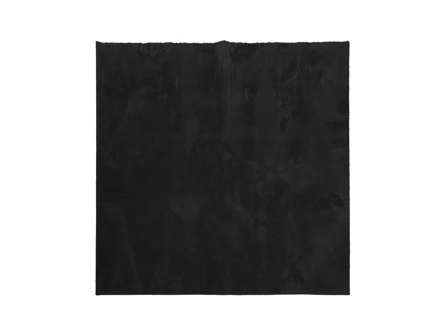 Tapis HUARTE à poils courts doux et lavable noir 200x200