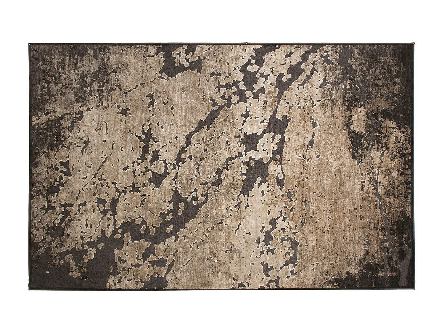 Alfombra colonial de chenilla negra Aggie