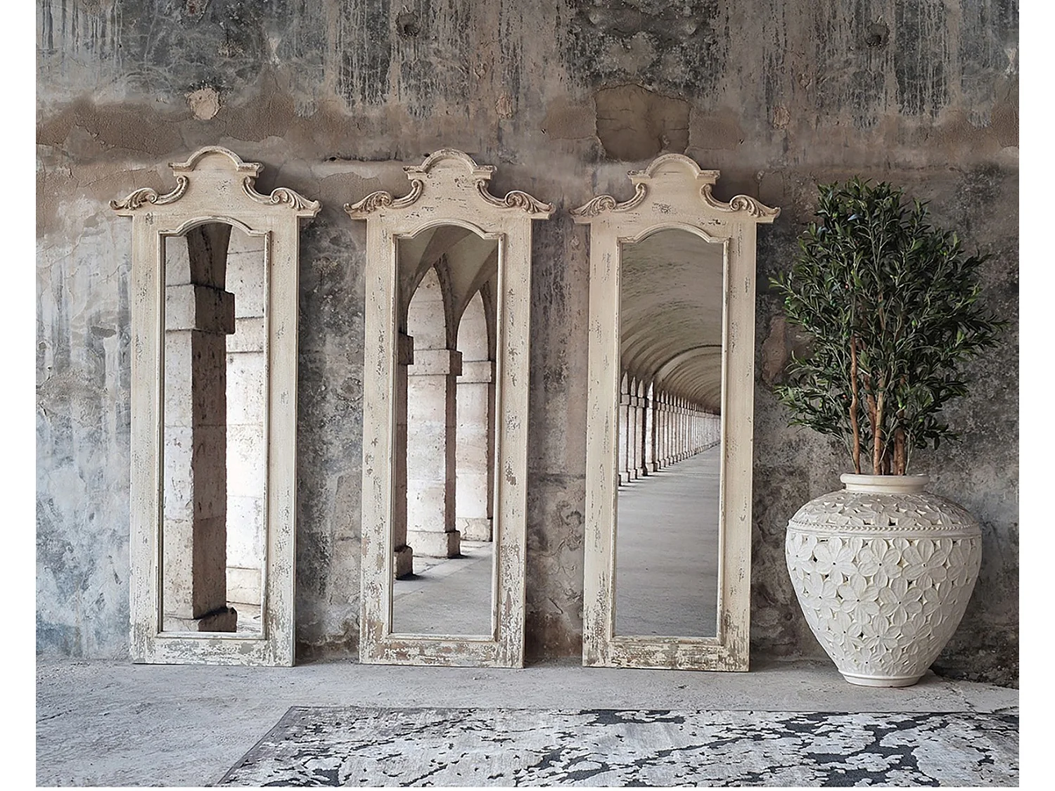 Alfombra colonial de chenilla negra Aggie