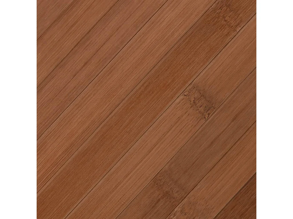 Tapis rectangulaire marron 60x300 bambou