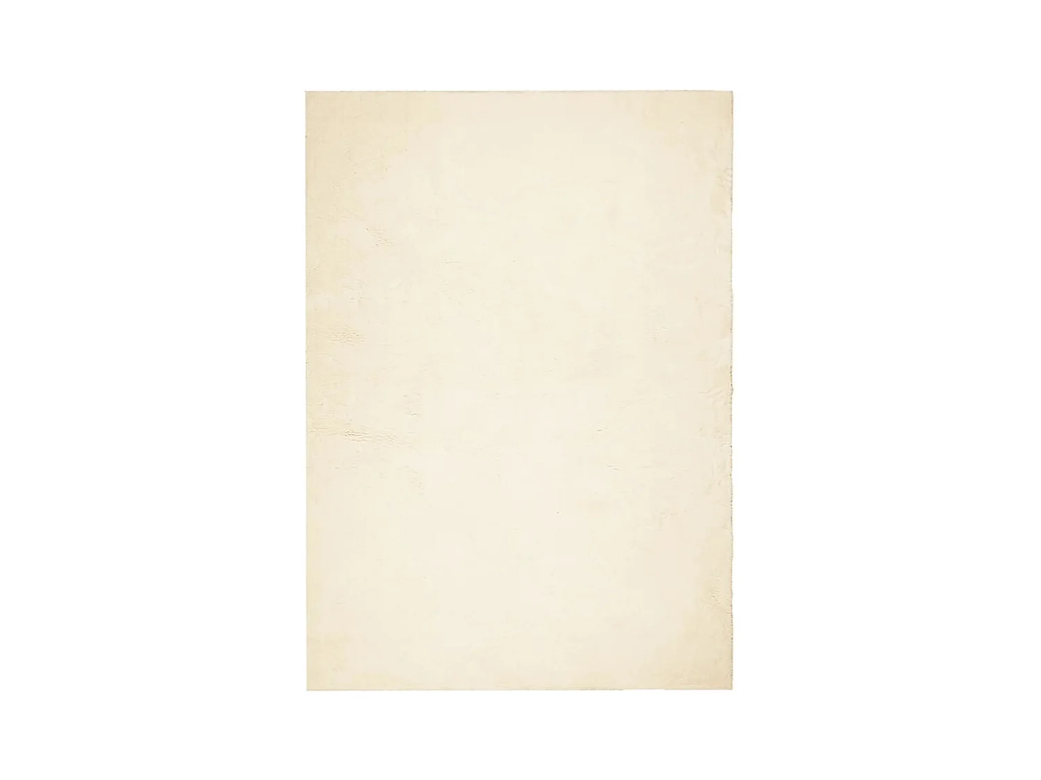 Tapis HUARTE à poils courts doux et lavable crème 140x200
