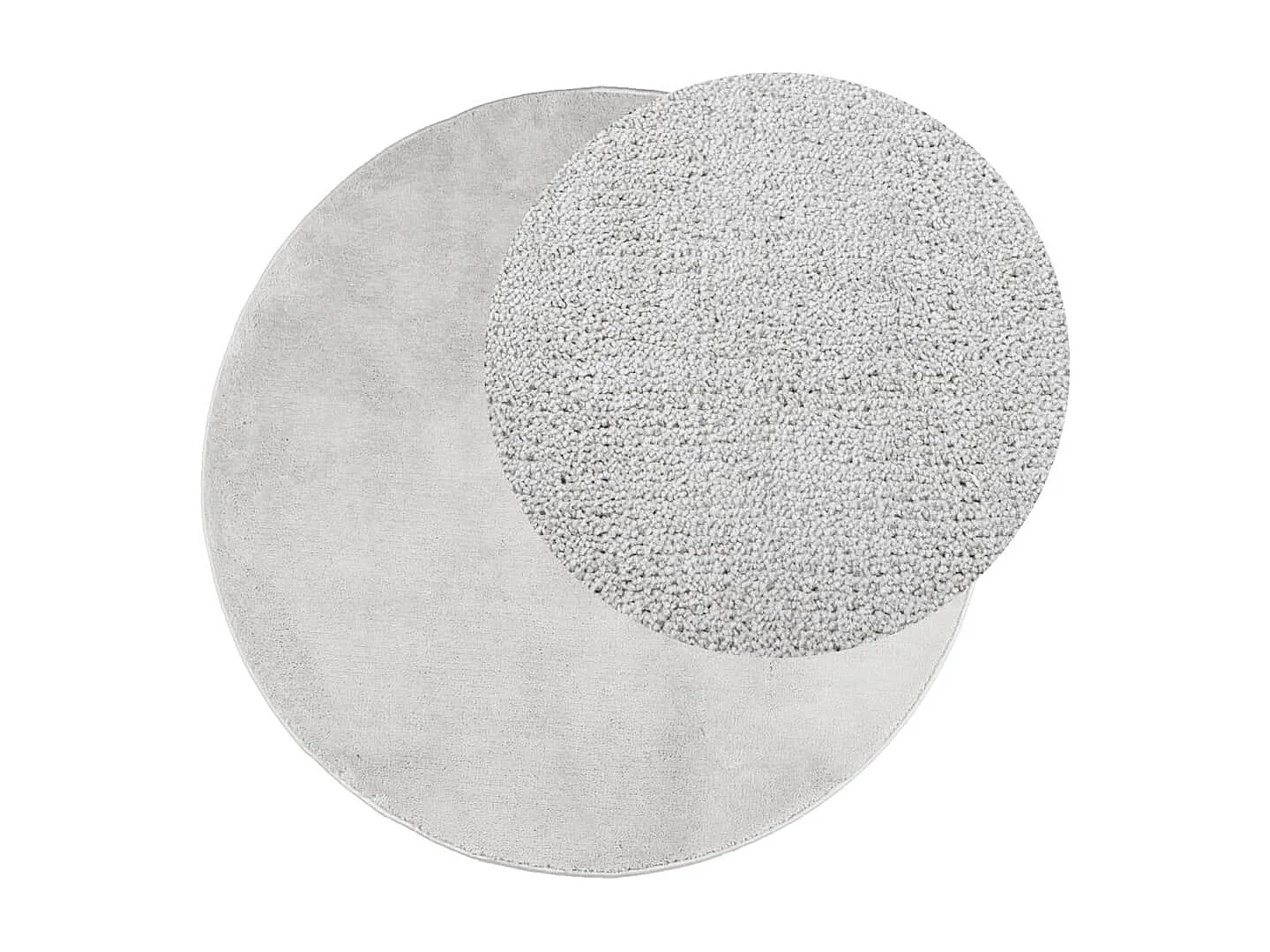 Tapis OVIEDO à poils courts gris Ø 100cm