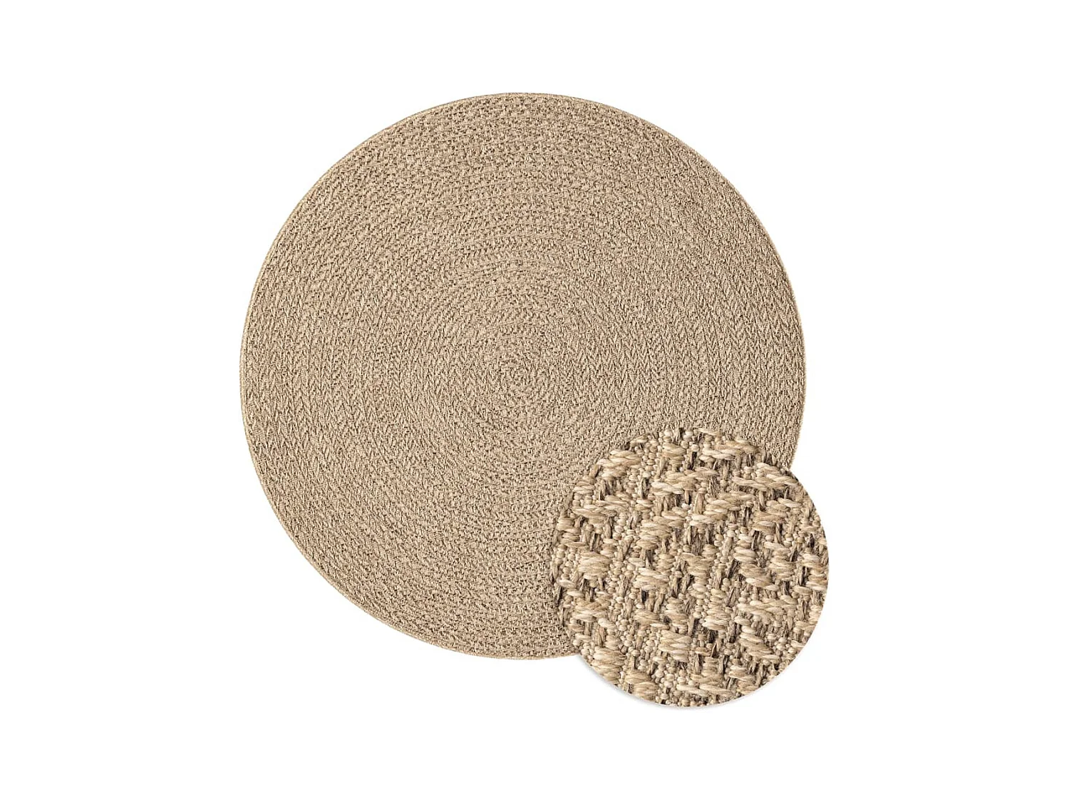 Tapis 90cm aspect jute intérieur et extérieur