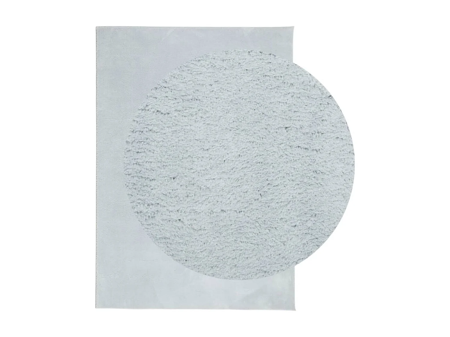 Tapis HUARTE à poils courts doux et lavable bleu 140x200