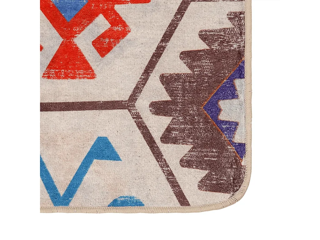 Tapis lavable multicolore 190x300 antidérapant