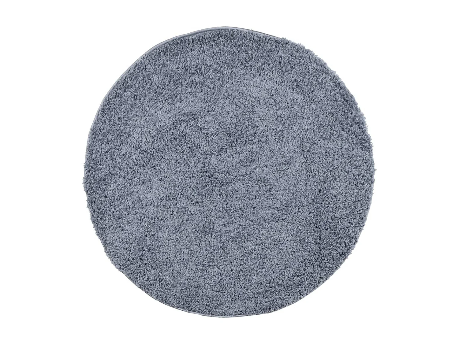 Tapis shaggy à poils longs moderne bleu Ø 240cm