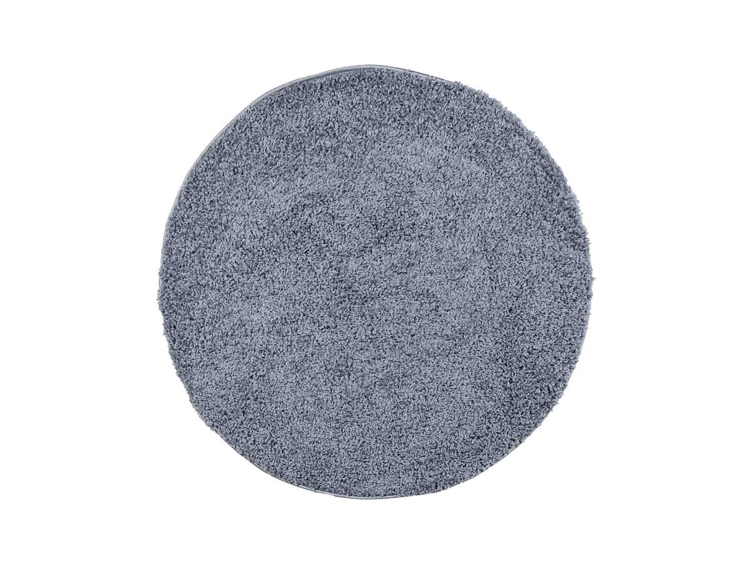 Tapis shaggy à poils longs moderne bleu Ø 240cm