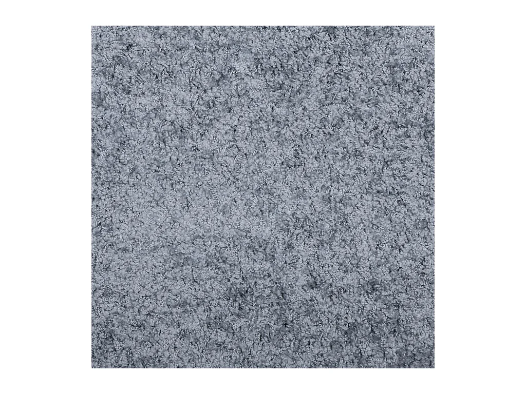 Tapis shaggy à poils longs moderne bleu Ø 80cm