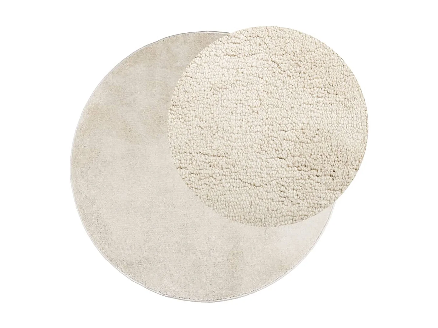 Tapis OVIEDO à poils courts beige Ø 200cm