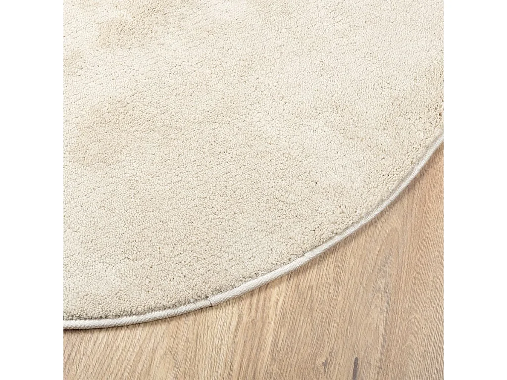 Tapis OVIEDO à poils courts beige Ø 200cm