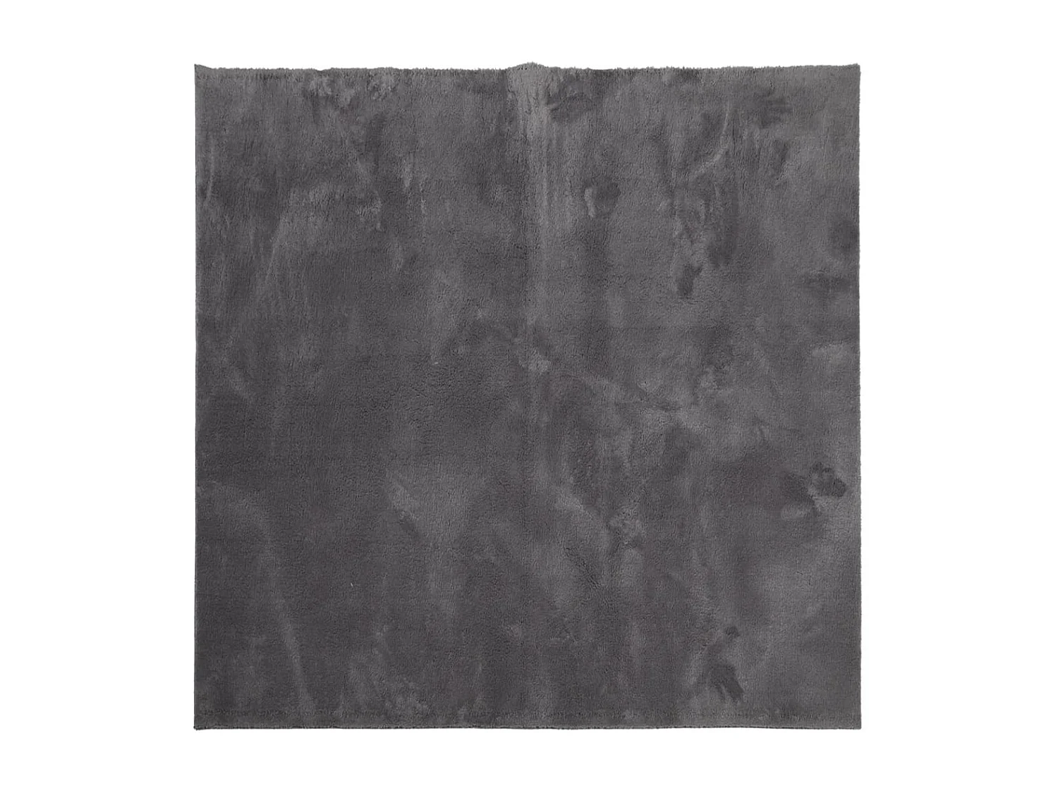Tapis HUARTE à poils courts doux lavable anthracite 240x240