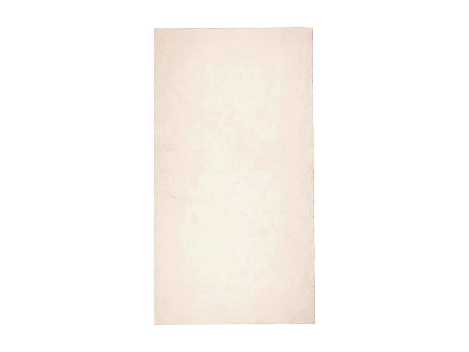 Tapis HUARTE à poils courts doux et lavable beige 60x110