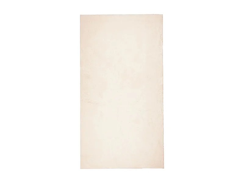 Tapis HUARTE à poils courts doux et lavable beige 60x110