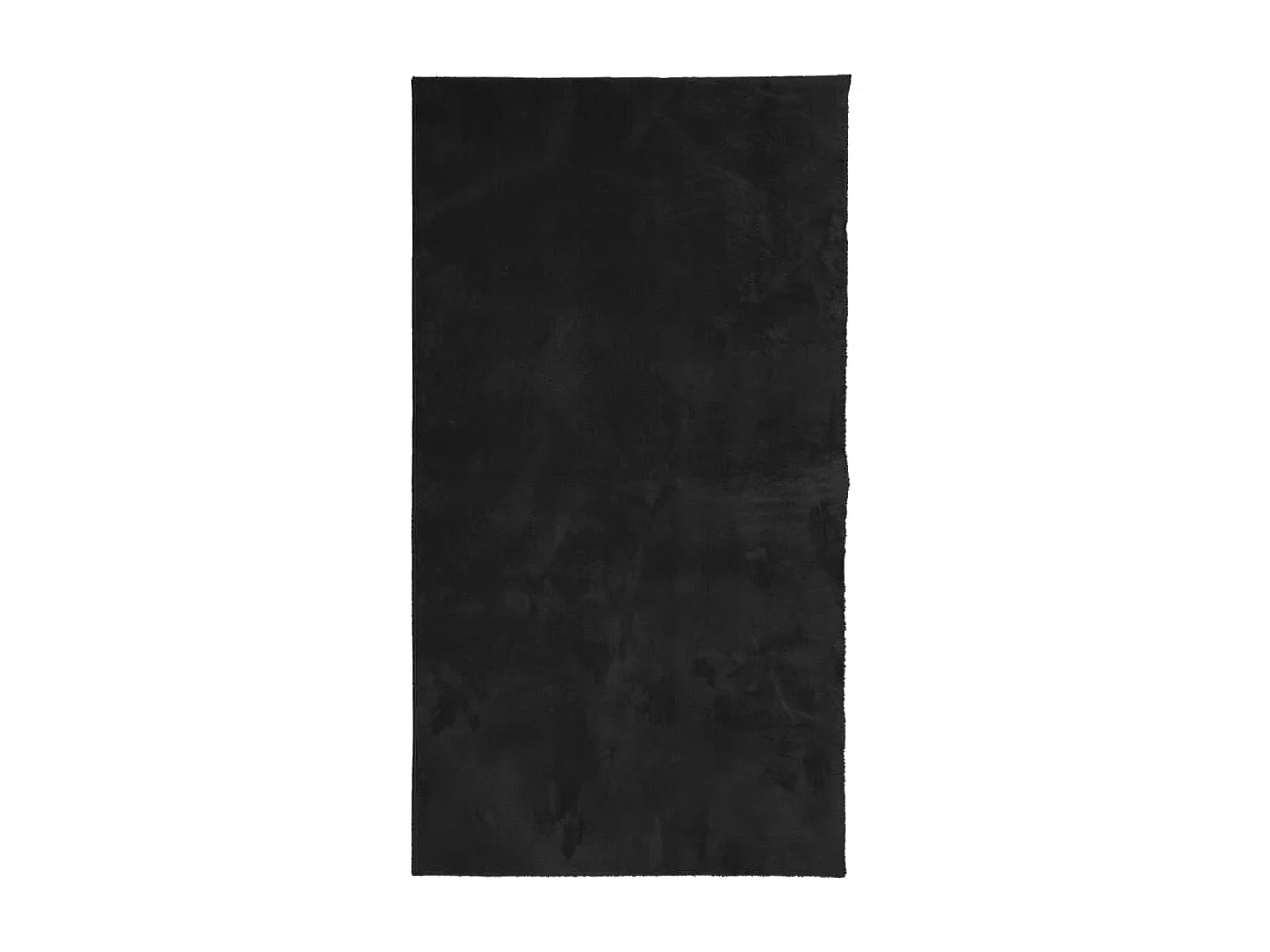 Tapis HUARTE à poils courts doux et lavable noir 60x110