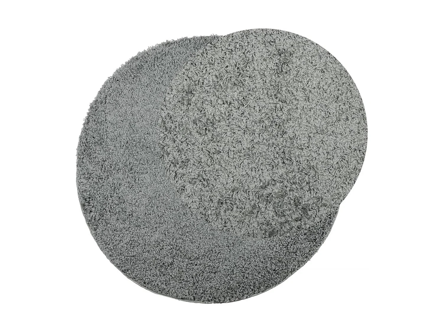 Tapis shaggy à poils longs moderne vert Ø 280cm