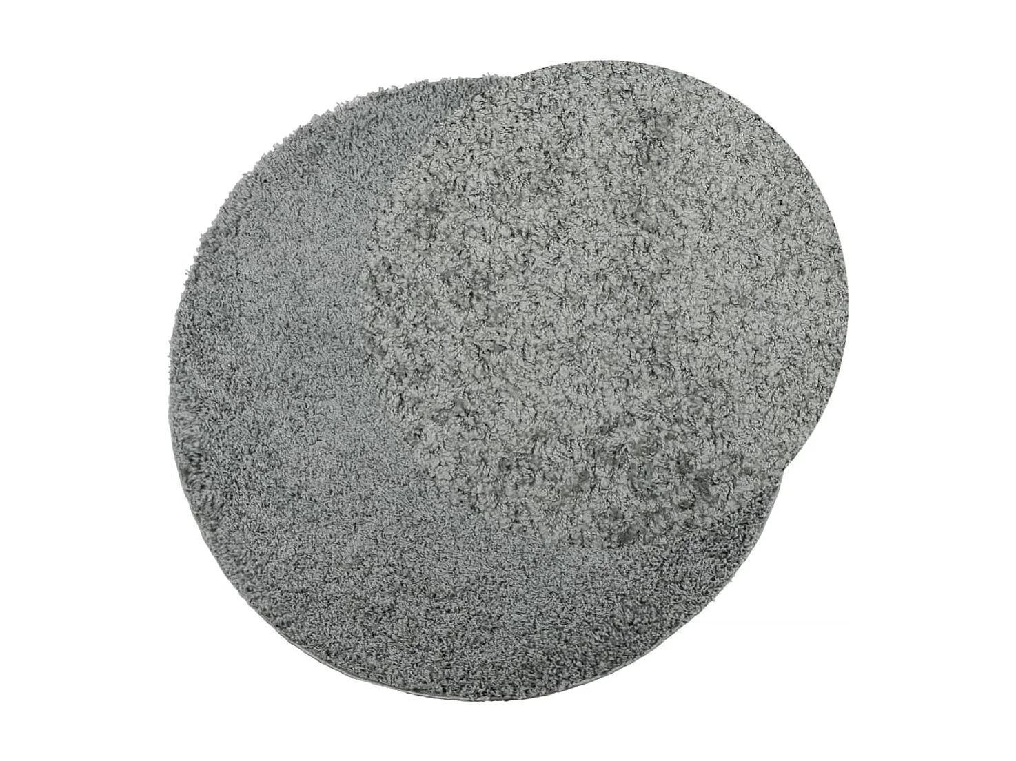 Tapis shaggy à poils longs moderne vert Ø 280cm