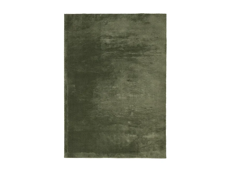 Tapis HUARTE à poils courts doux lavable vert forêt 120x170