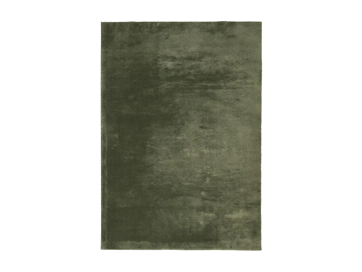 Tapis HUARTE à poils courts doux lavable vert forêt 120x170