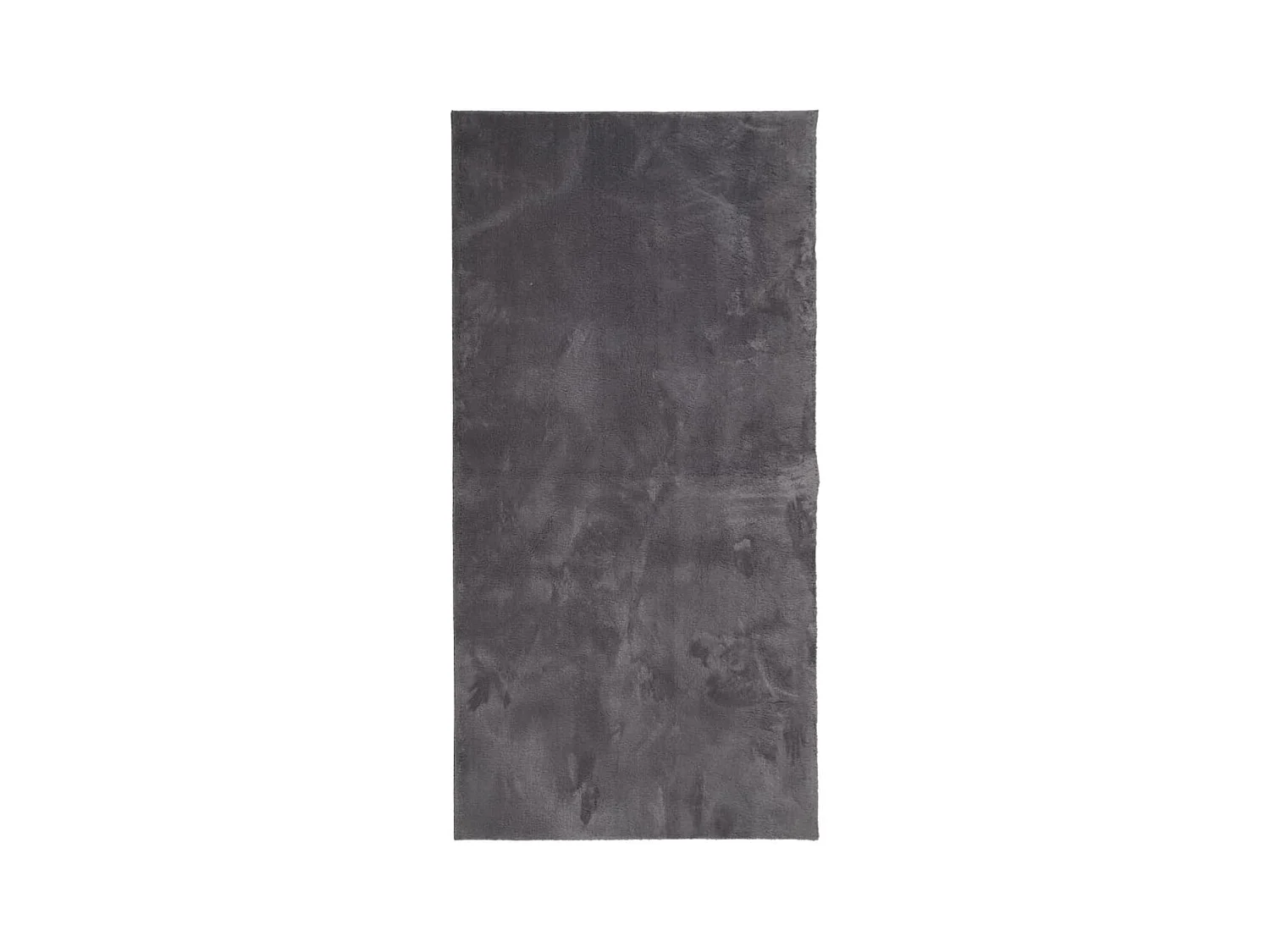 Tapis HUARTE à poils courts doux lavable anthracite 100x200