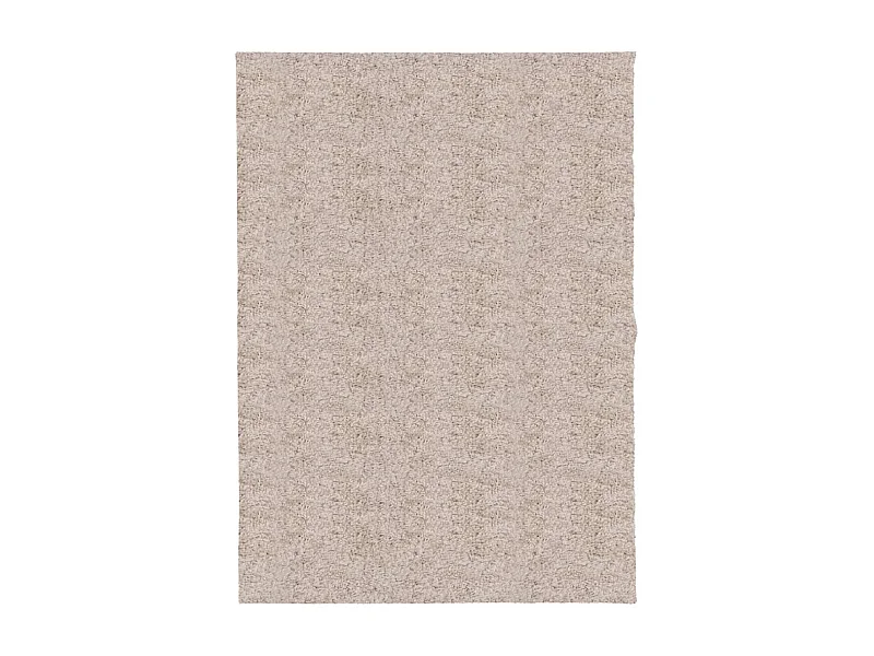 Tapis shaggy à poils longs moderne beige 140x200