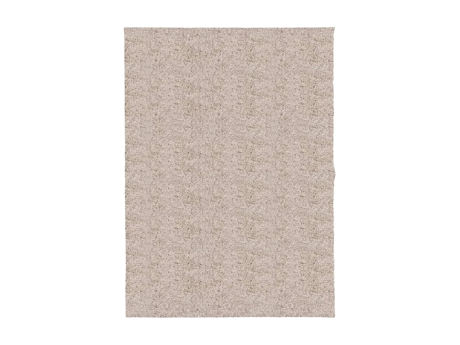 Tapis shaggy à poils longs moderne beige 140x200