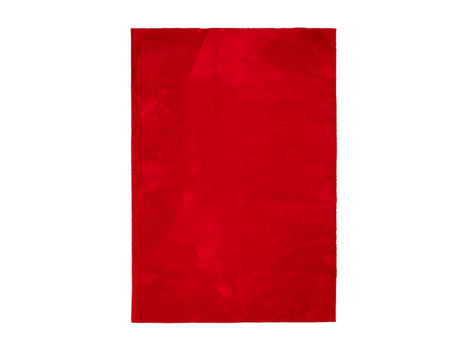 Tapis HUARTE à poils courts doux et lavable rouge 140x200