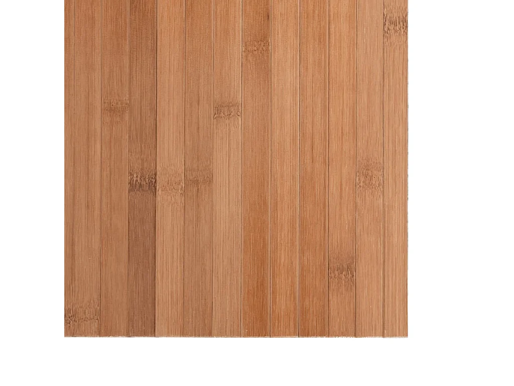 Tapis rectangulaire naturel 70x200 bambou