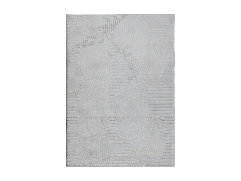 Tapis IZA poils courts style scandinave gris 200x280