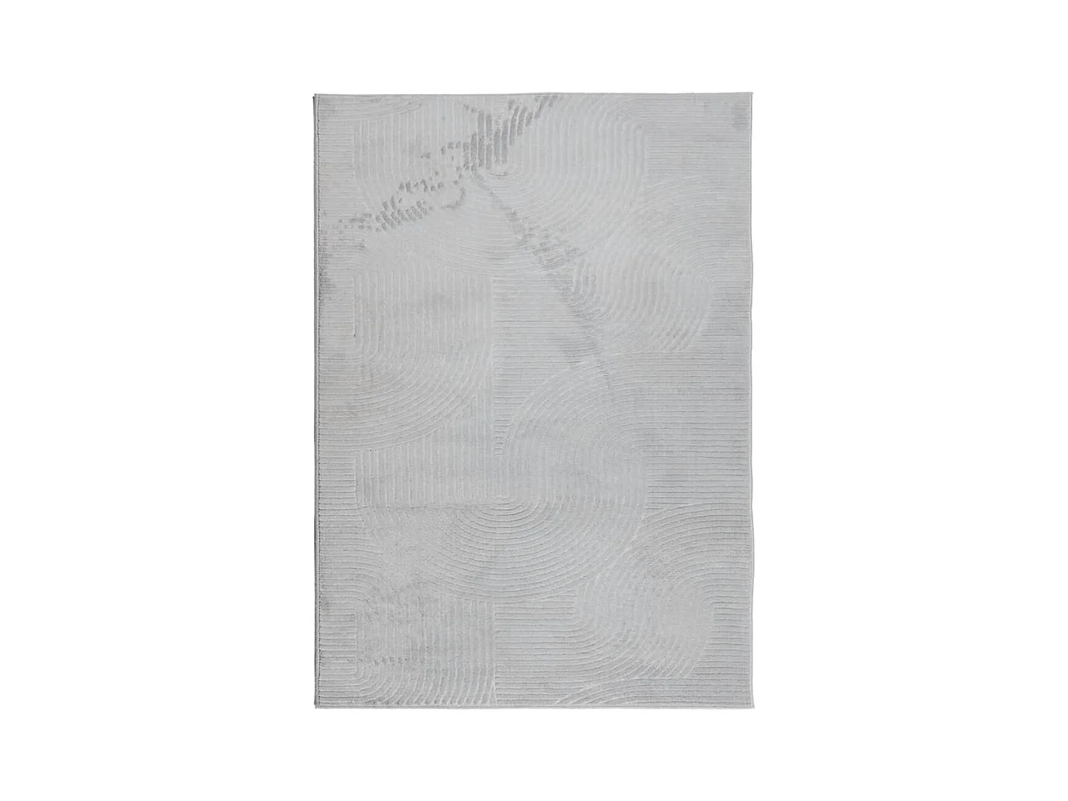 Tapis IZA poils courts style scandinave gris 200x280
