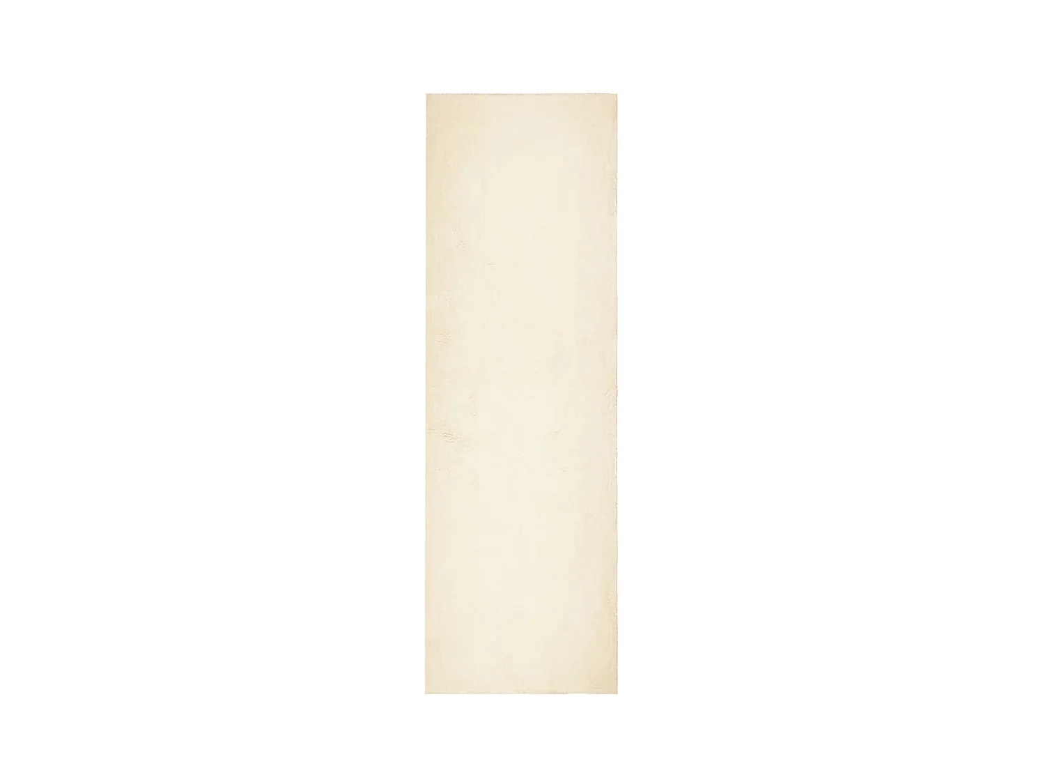 Tapis HUARTE à poils courts doux et lavable crème 80x250