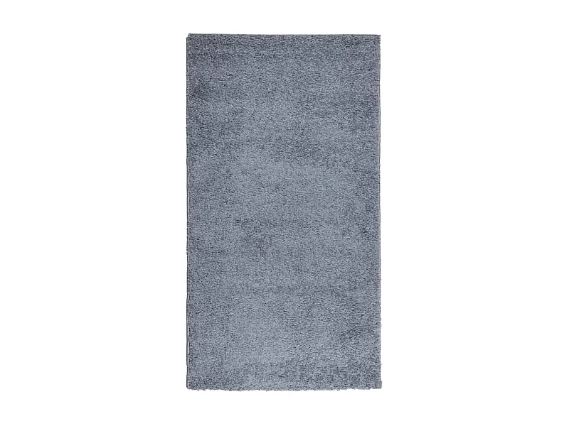 Tapis shaggy à poils longs moderne bleu 80x150