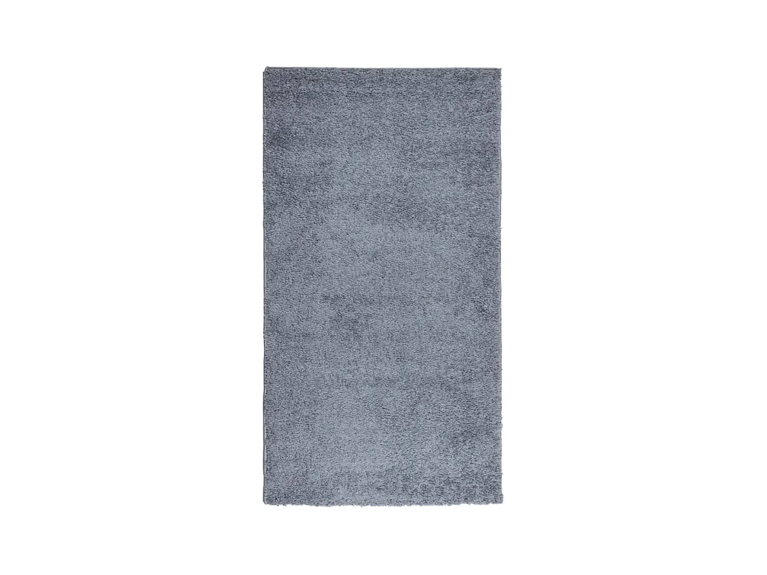 Tapis shaggy à poils longs moderne bleu 80x150