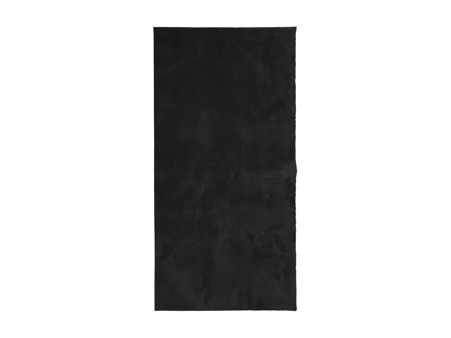 Tapis HUARTE à poils courts doux et lavable noir 100x200