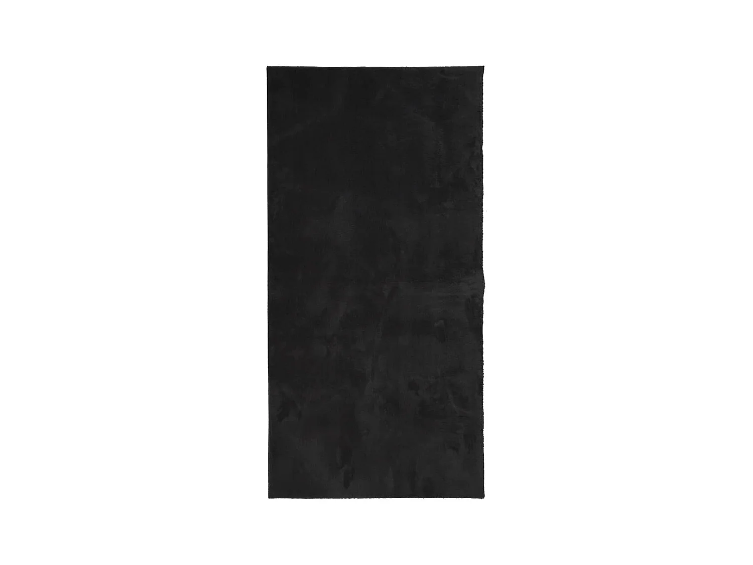 Tapis HUARTE à poils courts doux et lavable noir 100x200