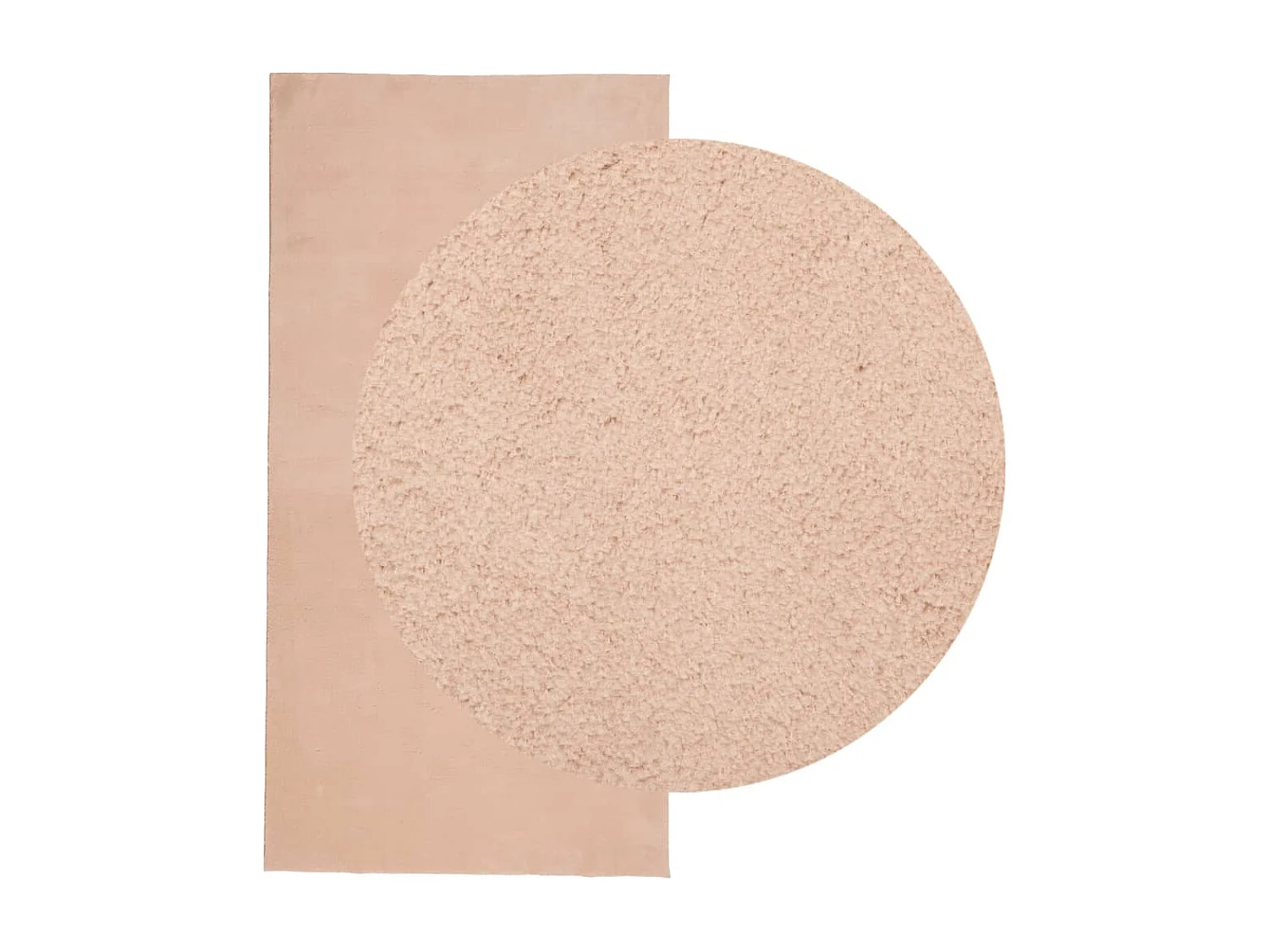 Tapis HUARTE à poils courts doux lavable rouge clair 100x200