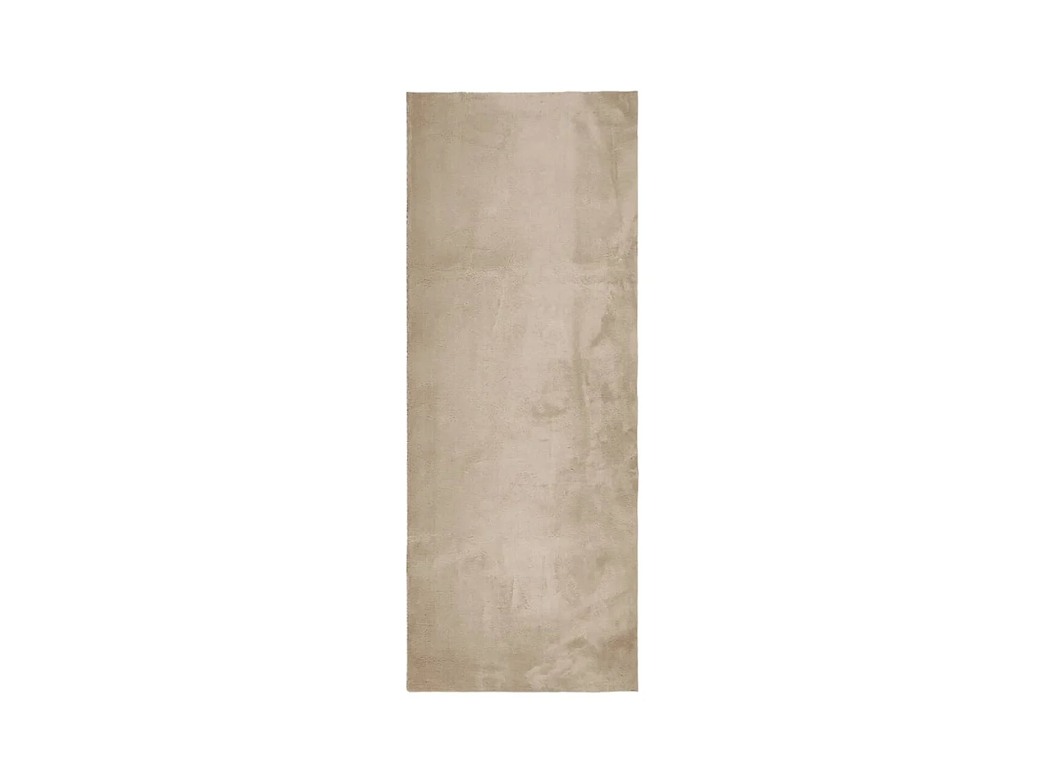 Tapis HUARTE à poils courts doux et lavable sable 80x200