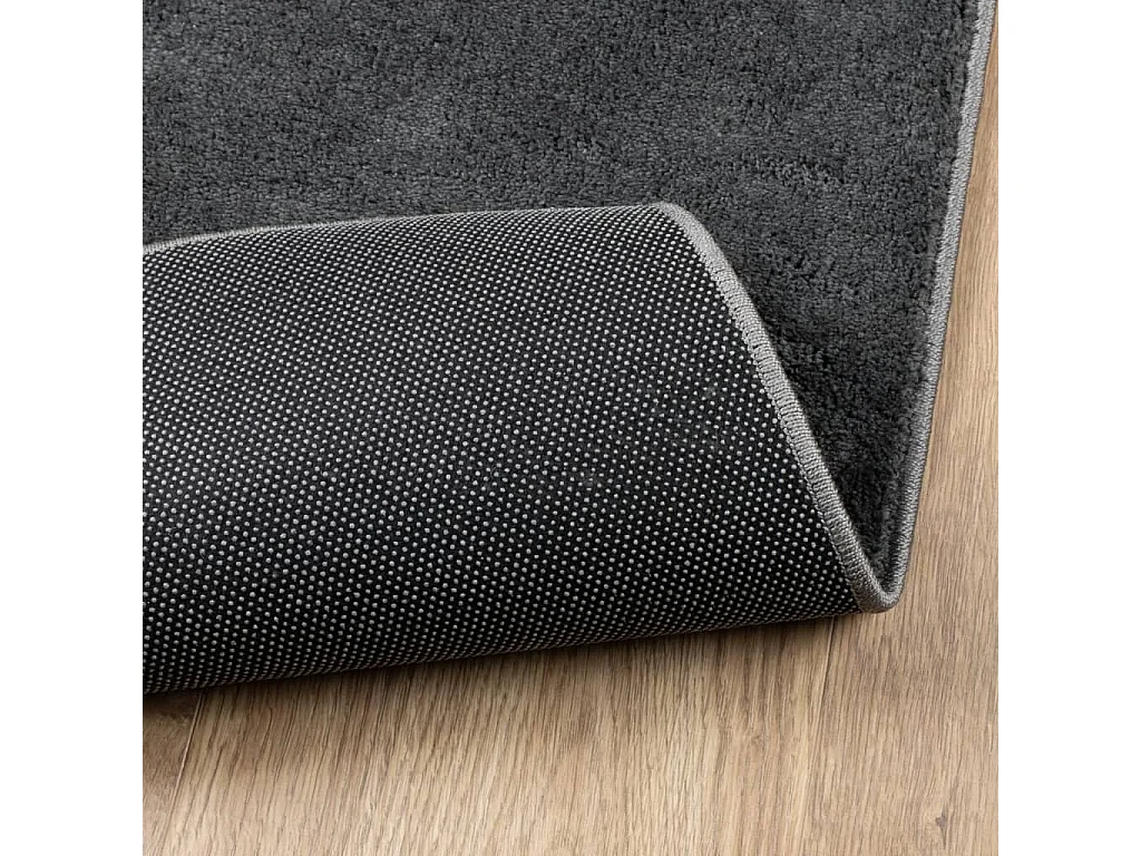 Tapis OVIEDO à poils courts anthracite 140x200