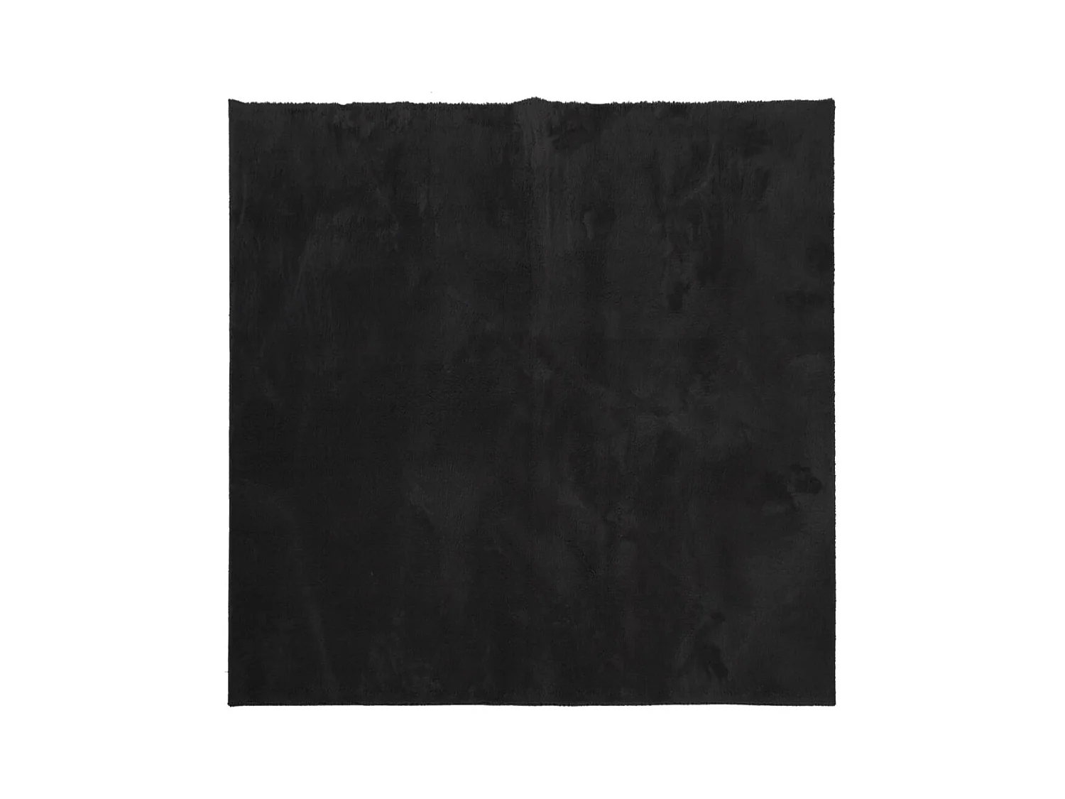 Tapis HUARTE à poils courts doux et lavable noir 160x160