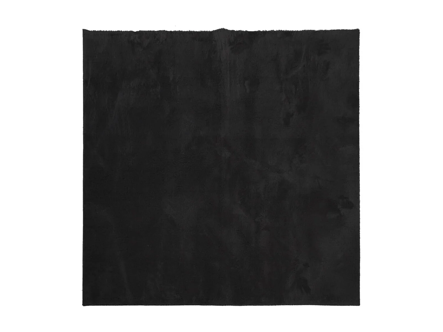 Tapis HUARTE à poils courts doux et lavable noir 160x160