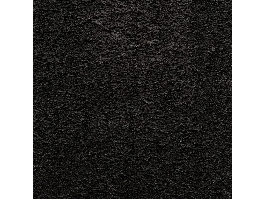 Tapis HUARTE à poils courts doux et lavable noir 160x160