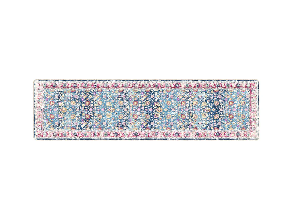 Tapis lavable multicolore 80x300 antidérapant