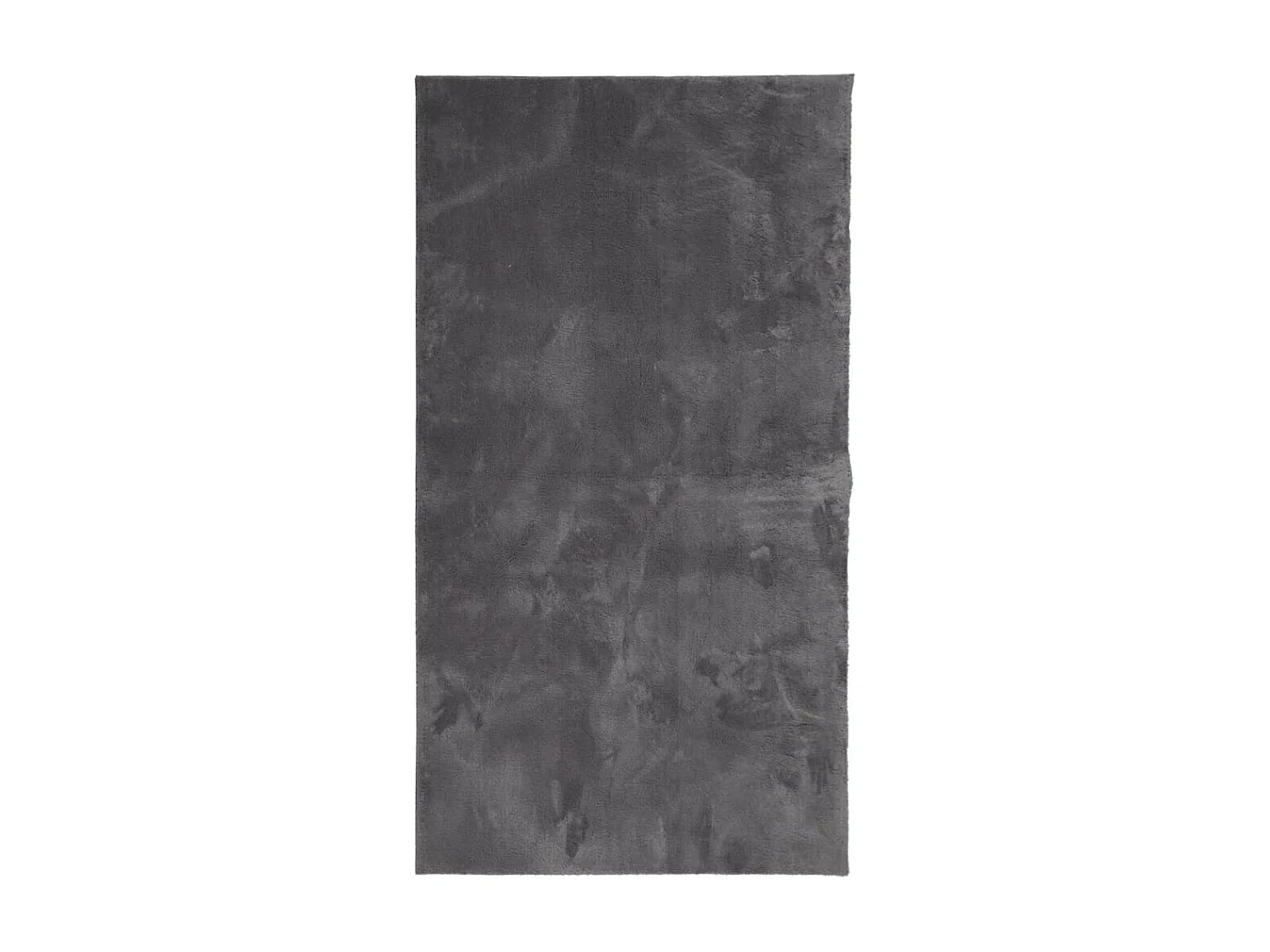 Tapis HUARTE à poils courts doux et lavable anthracite 80x150