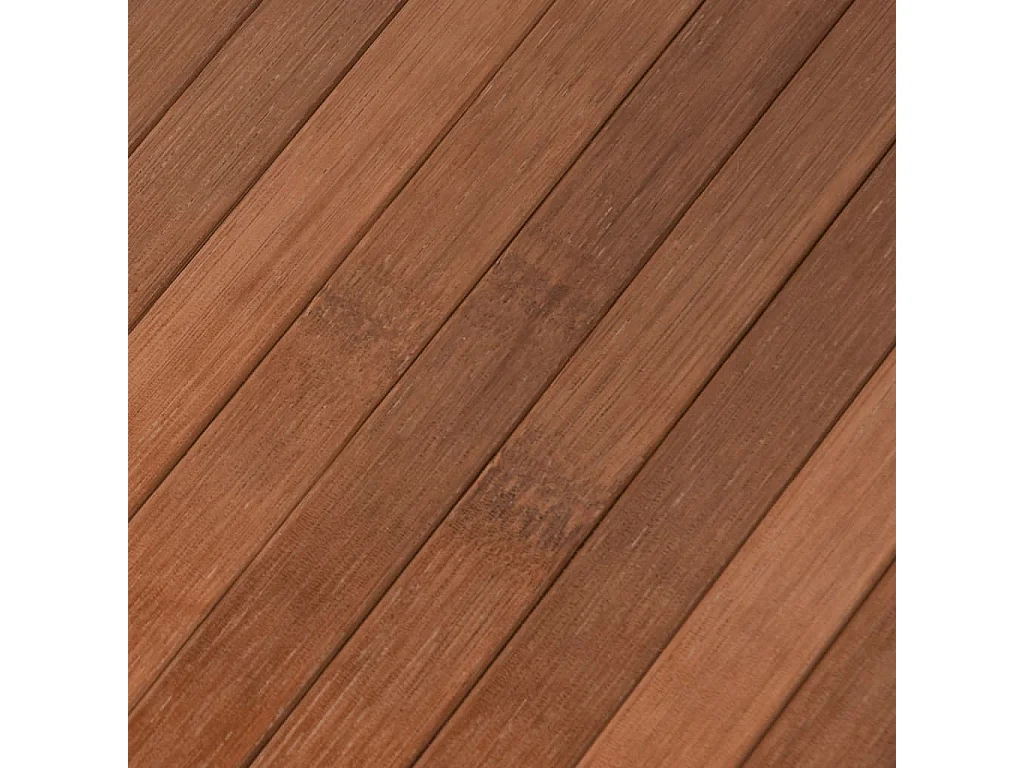 Tapis rectangulaire marron 80x100 bambou