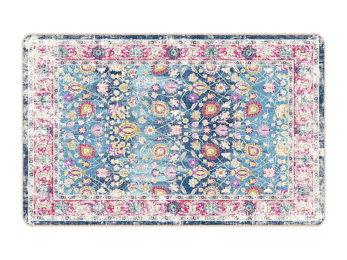 Tapis lavable multicolore 190x300 antidérapant