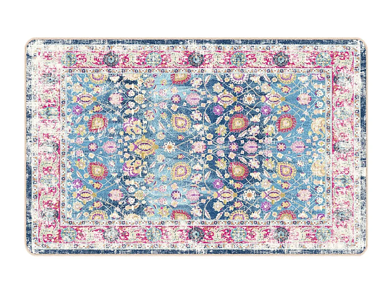 Tapis lavable multicolore 190x300 antidérapant