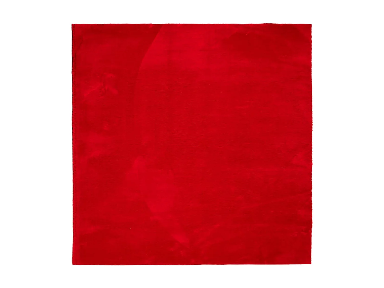 Tapis HUARTE à poils courts doux et lavable rouge 160x160