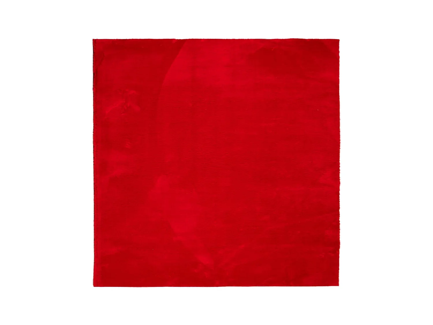 Tapis HUARTE à poils courts doux et lavable rouge 160x160